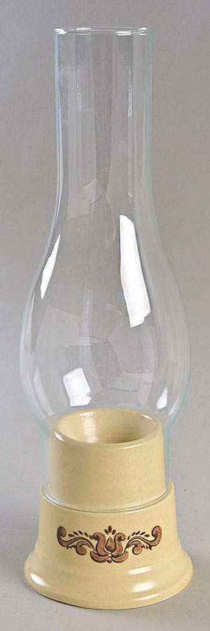 Village (Made in USA) Hurricane Lamp & Globe by Pfaltzgraff-1