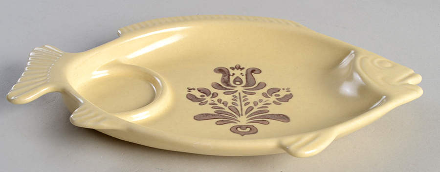Village (Made in USA) Seafood-Cocktail Server Plate by Pfaltzgraff-1