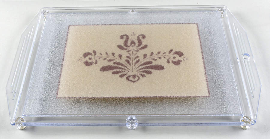 Village (Made in USA) 18" Handled Acrylic Rectangular Tray by Pfaltzgraff-1