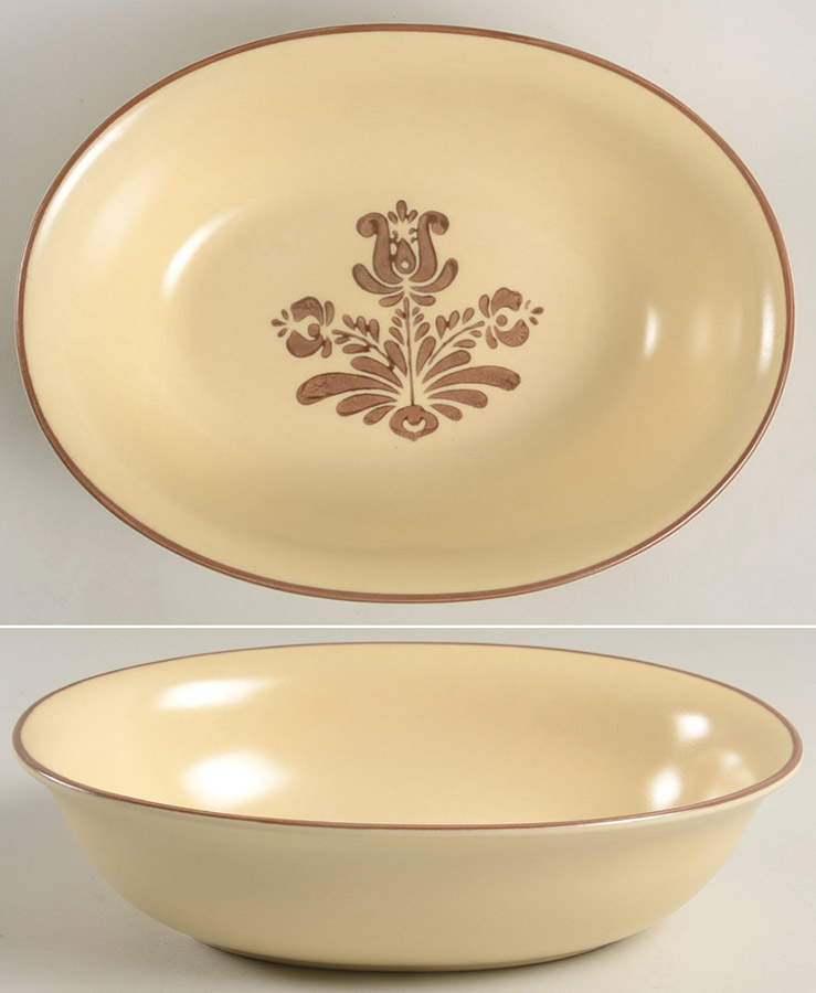 Village (Made in USA) 10" Oval Vegetable Bowl by Pfaltzgraff-1