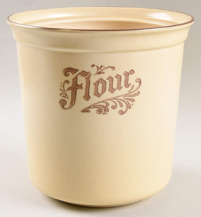 Village (Made in USA) Flour Canister No Lid by Pfaltzgraff-1