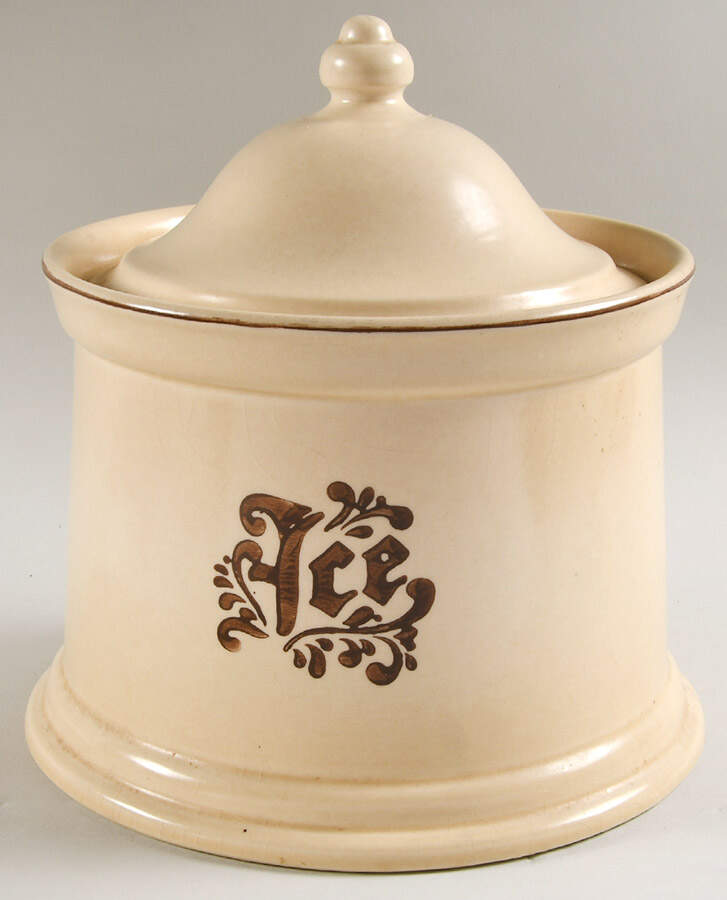 Village (Made in USA) Ice Crock & Lid No Metal Liner by Pfaltzgraff-1