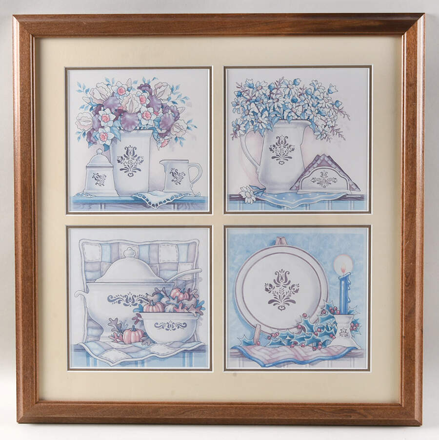 Village (Made in USA) Picture Aka Framed Art by Pfaltzgraff-1