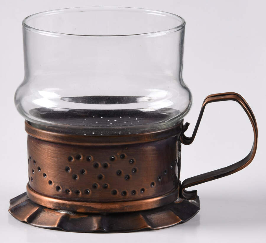 Village (Made in USA) Mug Holder & Glass Insert by Pfaltzgraff-1
