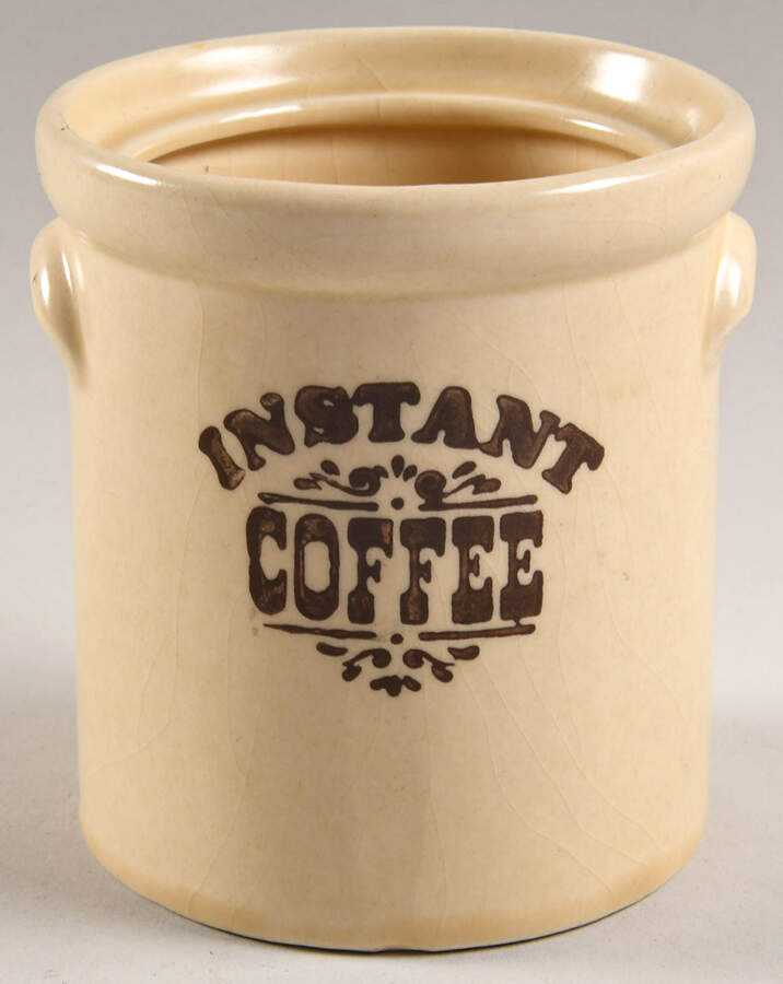 Village (Made in USA) Instant Coffee Crock No Lid by Pfaltzgraff-1