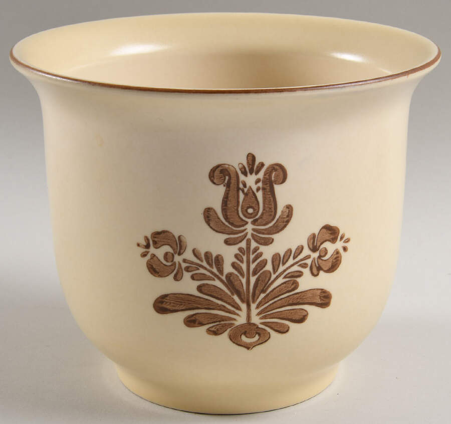 Village (Made in USA) 6" Flower Pot No Underplate by Pfaltzgraff-1