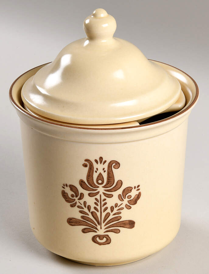 Village (Made in USA) Drip Jar w/ Lid & Strainer by Pfaltzgraff-1