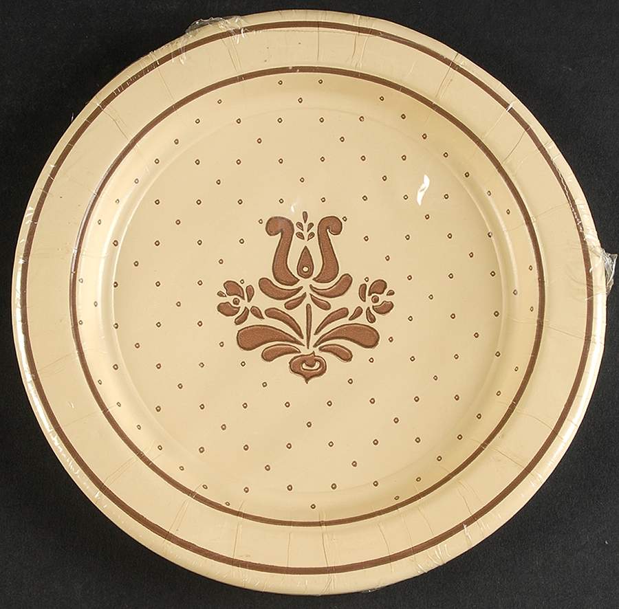 Village (Made in USA) Package of 8 - Paper Salad Plate by Pfaltzgraff-1