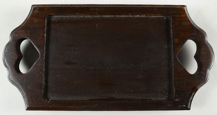 Village (Made in USA) Rectangular Wood Tray for 3 Relishes by Pfaltzgraff-1