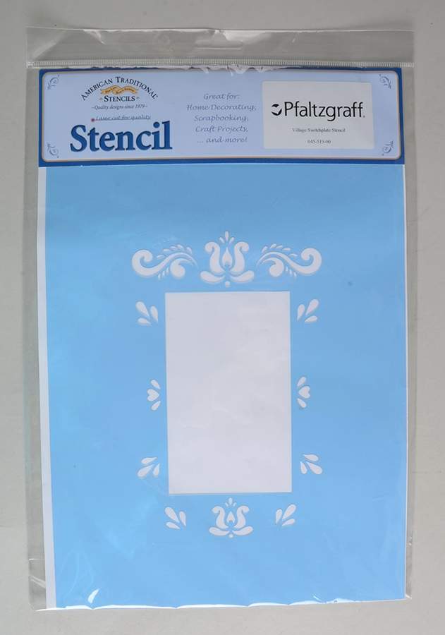 Village (Made in USA) Stencil Light Switch Cover by Pfaltzgraff-1