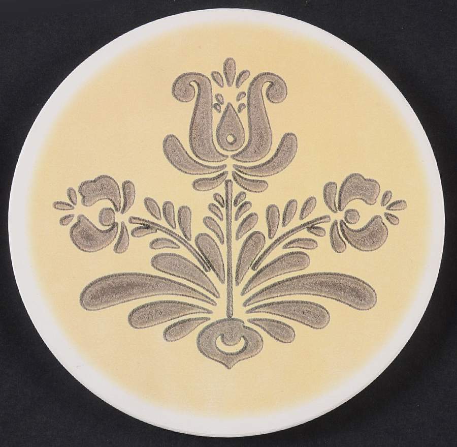 Village (Made in USA) Round Cork Back Trivet by Pfaltzgraff-1