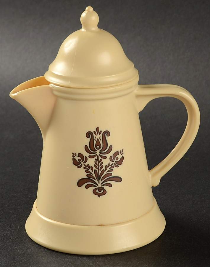 Village (Made in USA) Plastic Child's Coffee Pot & Lid by Pfaltzgraff-1