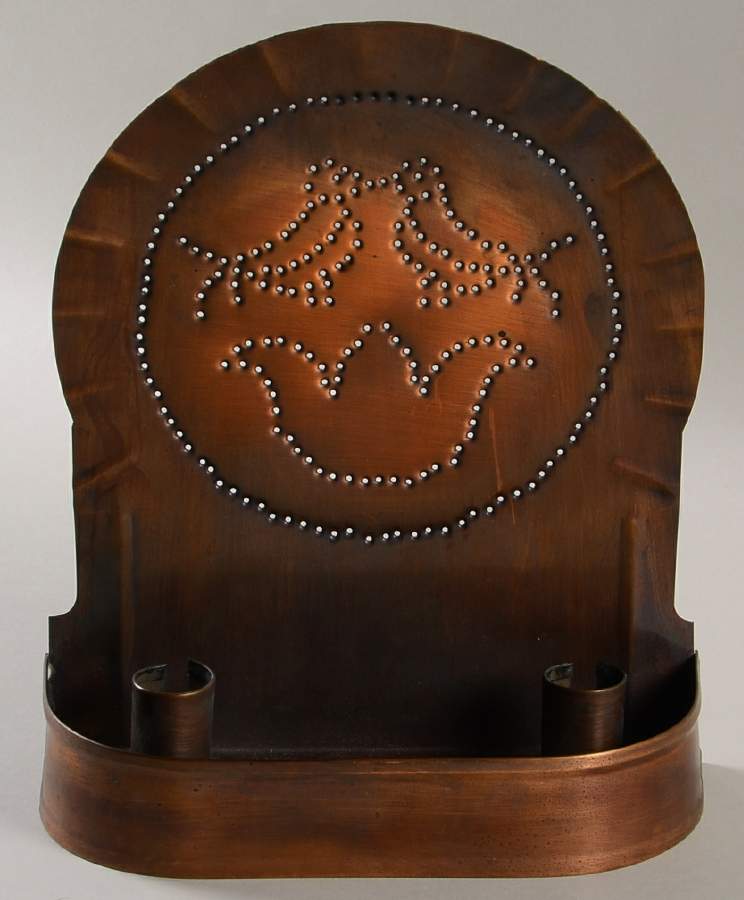 Village (Made in USA) 2-Light Copper Wall Sconce by Pfaltzgraff-1