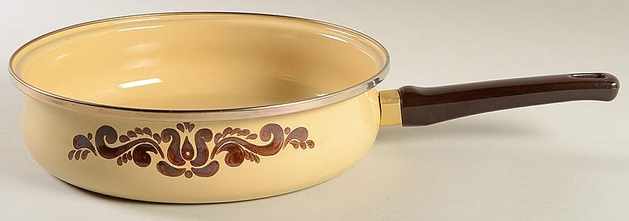 Village (Made in USA) Covered Metal Saucepan No Lid by Pfaltzgraff-1