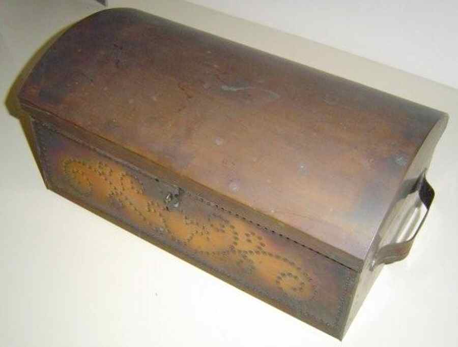 Village (Made in USA) Metal Hinged Deed Box by Pfaltzgraff-1