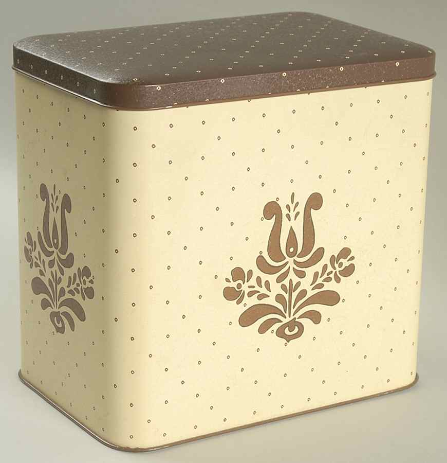 Village (Made in USA) 6 1/4" Nested Hingeled Storage Tin by Pfaltzgraff-1
