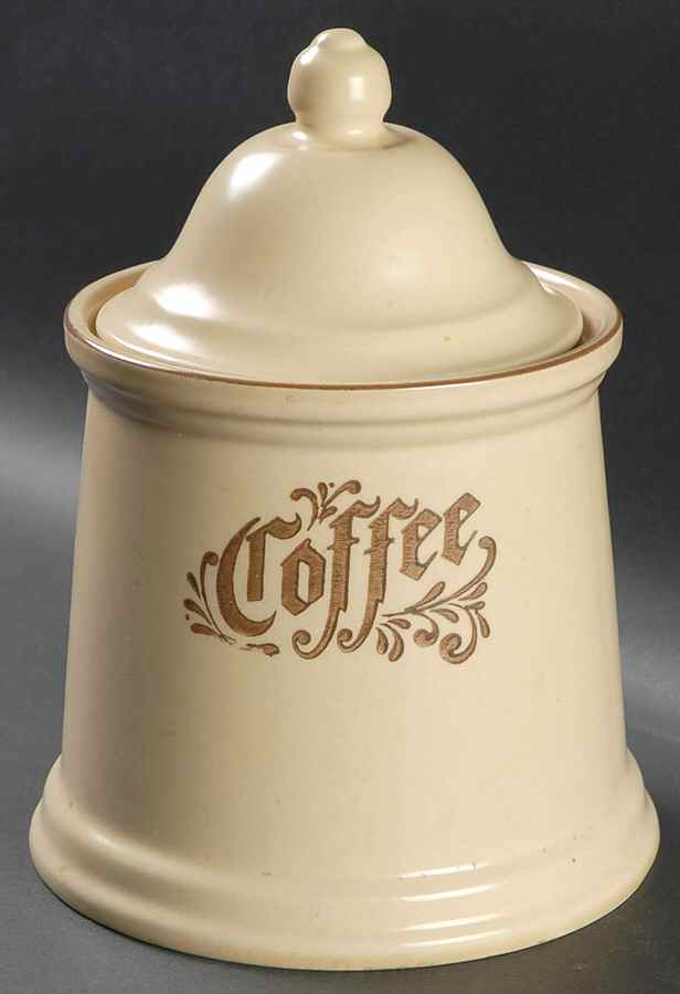 Village (Made in USA) Coffee Canister & Lid by Pfaltzgraff-1