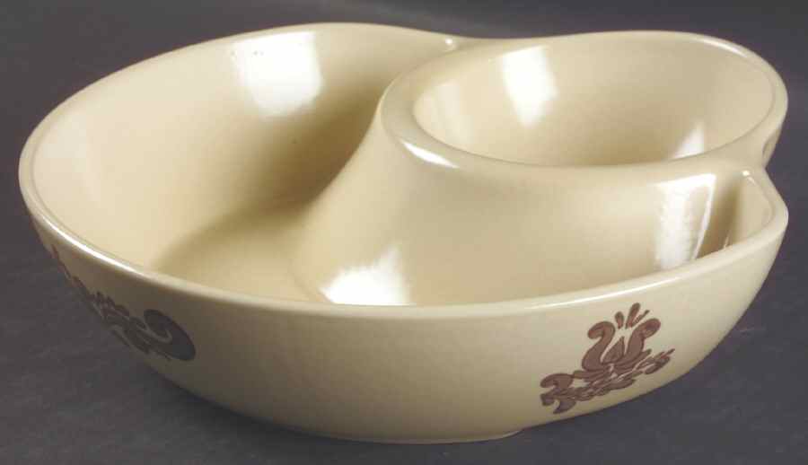 Village (Made in USA) 1 Piece Chip & Dip by Pfaltzgraff-1