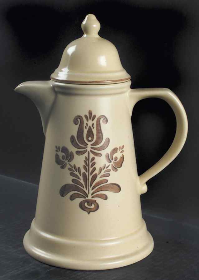 Village (Made in USA) Coffee Pot & Lid by Pfaltzgraff-1
