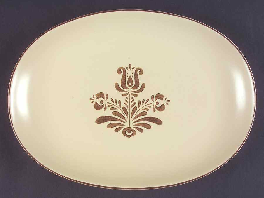 Village (Made in USA) 12" Oval Steak Platter by Pfaltzgraff-1