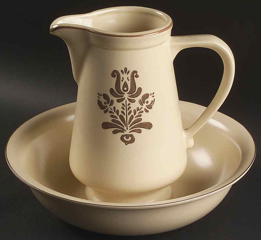 Village (Made in USA) 64 Oz Pitcher and Bowl Set by Pfaltzgraff-1