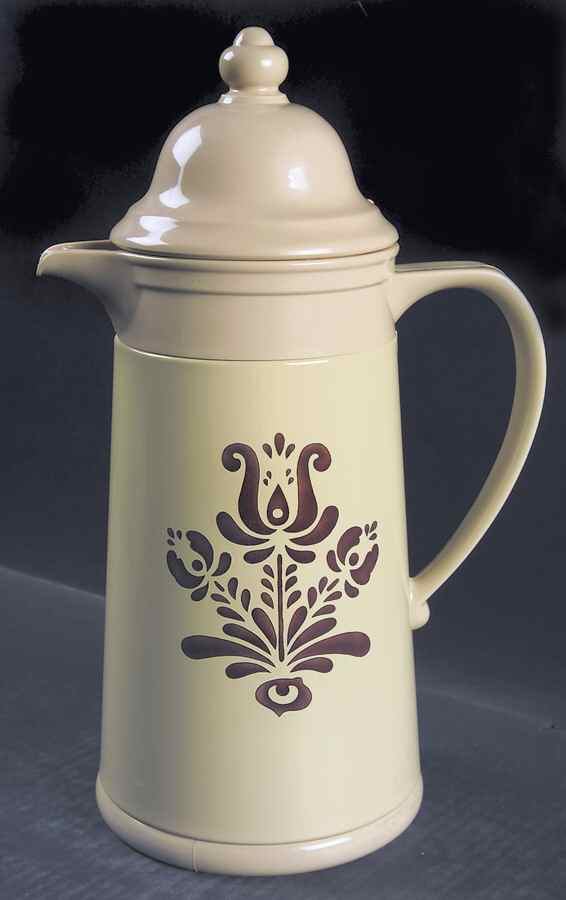 Village (Made in USA) Plastic Thermos/Carafe & Lid by Pfaltzgraff-1