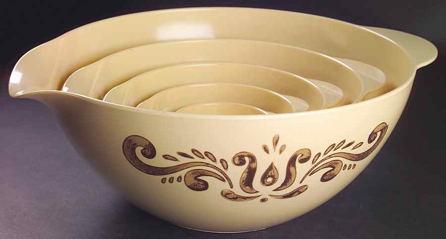 Village (Made in USA) (Set of 5) Nesting Melamine Mixing Bowls by Pfaltzgraff-1