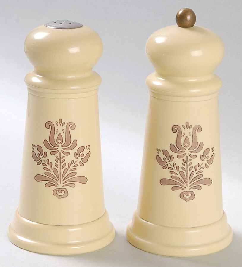 Village (Made in USA) Plastic Salt & Pepper Mill Set by Pfaltzgraff-1