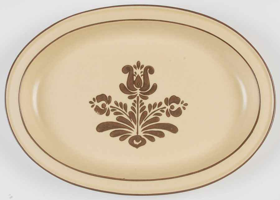 Village (Made in USA) 13" Oval Serving Platter by Pfaltzgraff-1