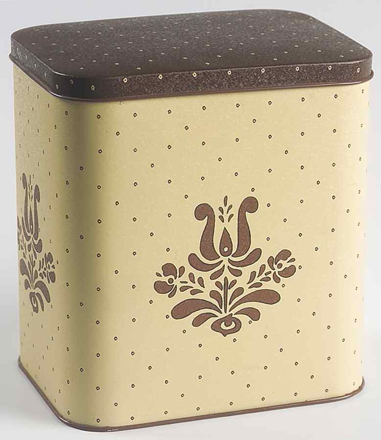 Village (Made in USA) Nested Storage Tin with Hinged Lid by Pfaltzgraff-1