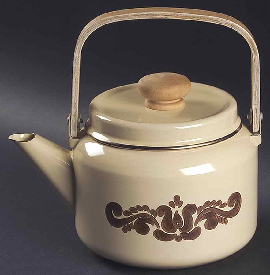 Village (Made in USA) Metal Kettle & Lid by Pfaltzgraff-1