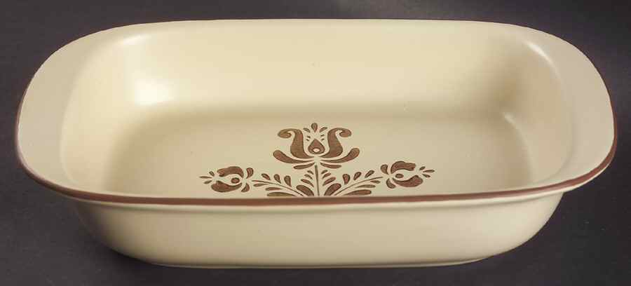 Village (Made in USA) 11" Rectangular Baker by Pfaltzgraff-1