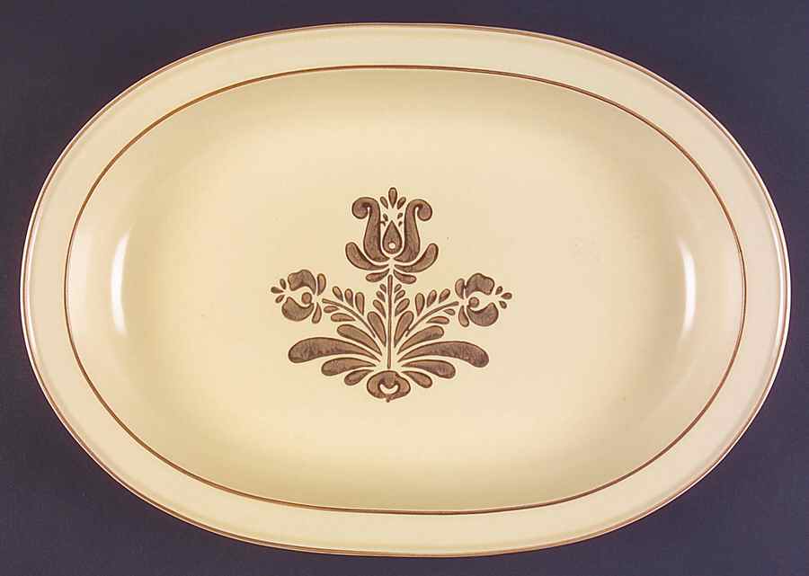 Village (Made in USA) 15" Oval Serving Platter by Pfaltzgraff-1