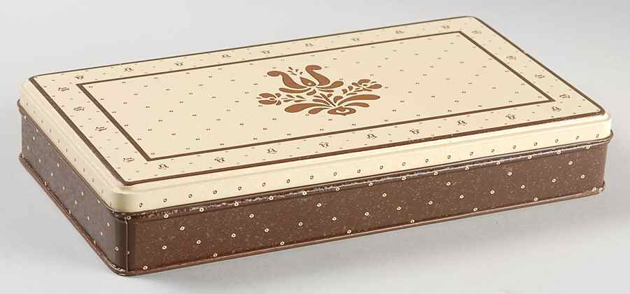 Village (Made in USA) Metal Napkin Box by Pfaltzgraff-1