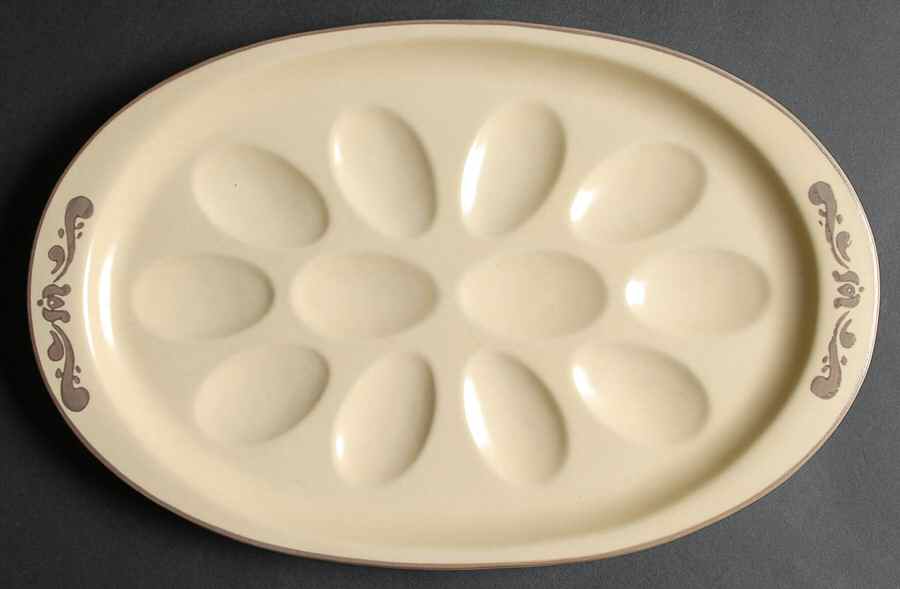 Village (Made in USA) Deviled Egg Plate by Pfaltzgraff-1