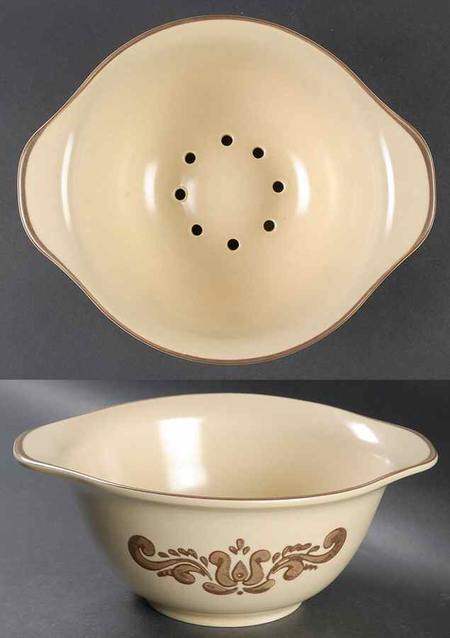 Village (Made in USA) (2 Piece) Drain Set, Colander Only by Pfaltzgraff-1