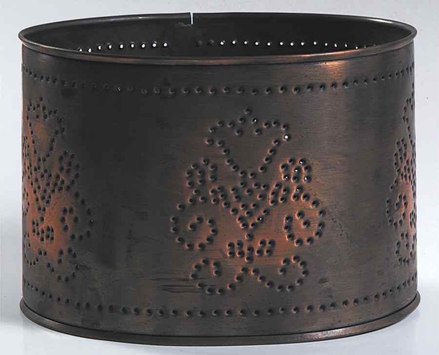 Village (Made in USA) Oval Copper Cachepot by Pfaltzgraff-1