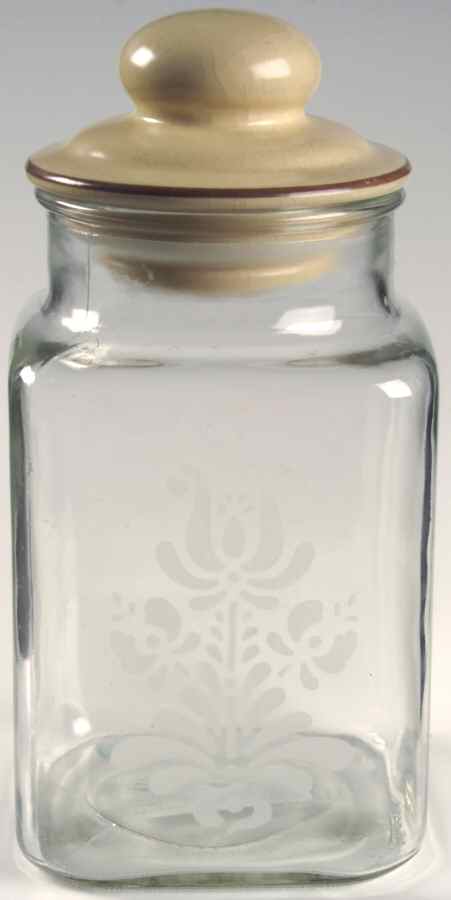 Village (Made in USA) Medium Glassware Canister by Pfaltzgraff-1