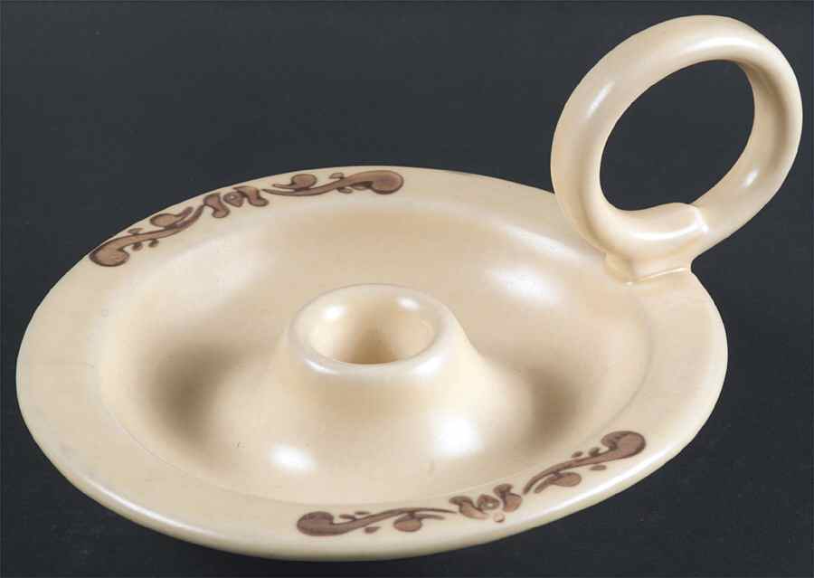 Village (Made in USA) Handled Candleholder by Pfaltzgraff-1