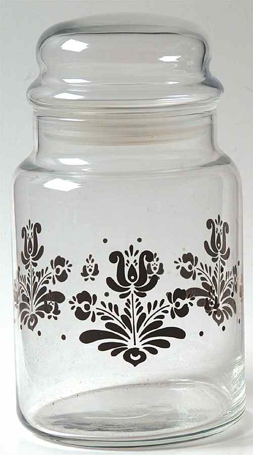 Village (Made in USA) Glassware Coffee Canister by Pfaltzgraff-1