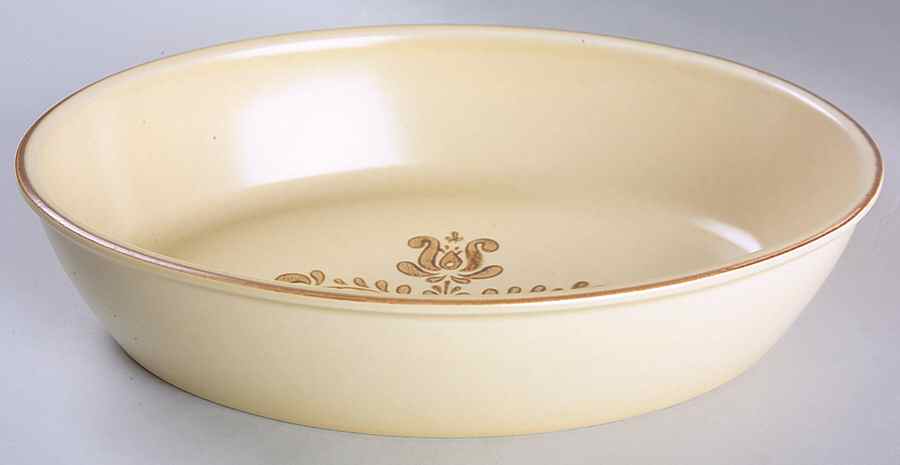 Village (Made in USA) 10" Oval Baker by Pfaltzgraff-1