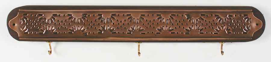 Village (Made in USA) Wood & Copper Rack for Measuring Cup Set by Pfaltzgraff-1