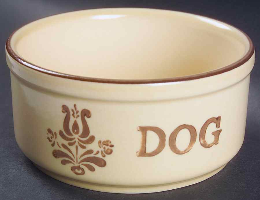 Village (Made in USA) Dog Bowl by Pfaltzgraff-1