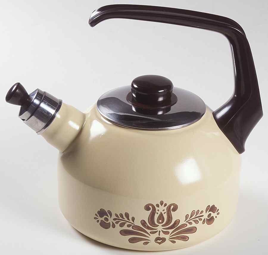 Village (Made in USA) Metal Kettle & Lid by Pfaltzgraff-1