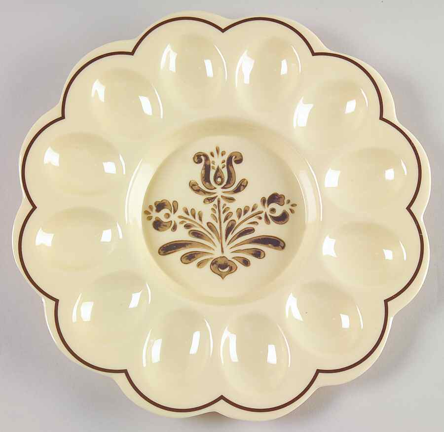 Village (Made in USA) Melamine Deviled Egg Plate by Pfaltzgraff-1