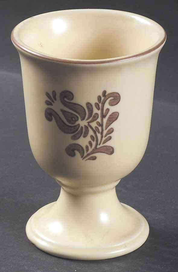 Village (Made in USA) 8 Oz China Goblet by Pfaltzgraff-1
