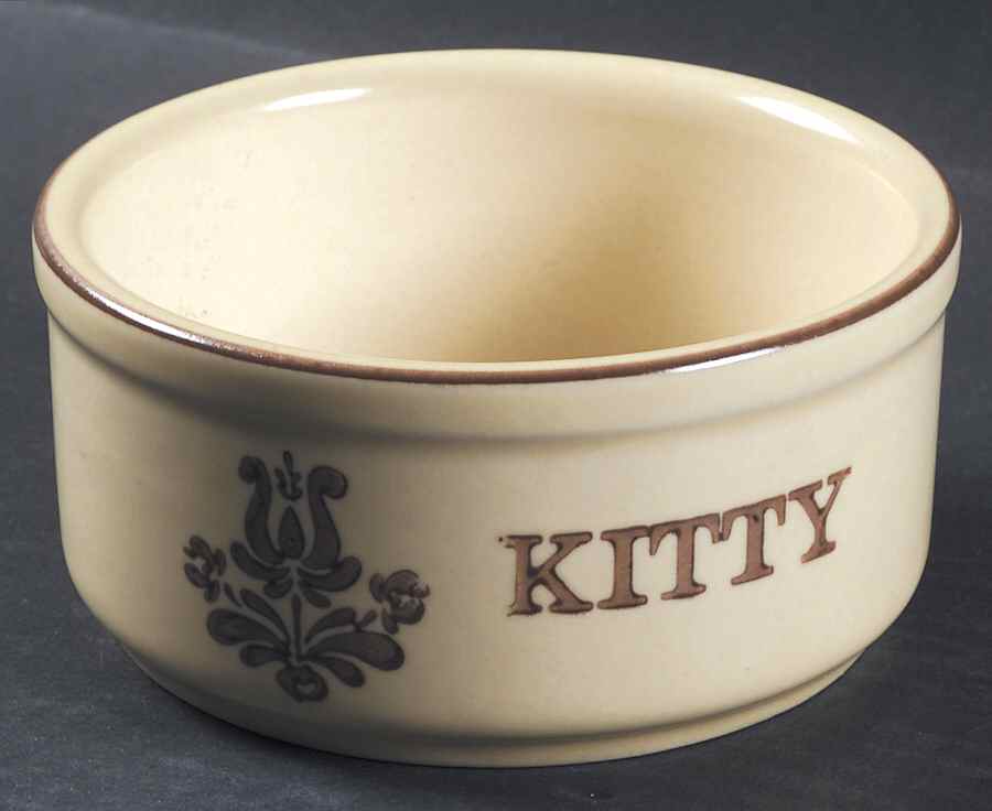 Village (Made in USA) Kitty Pet Bowl by Pfaltzgraff-1