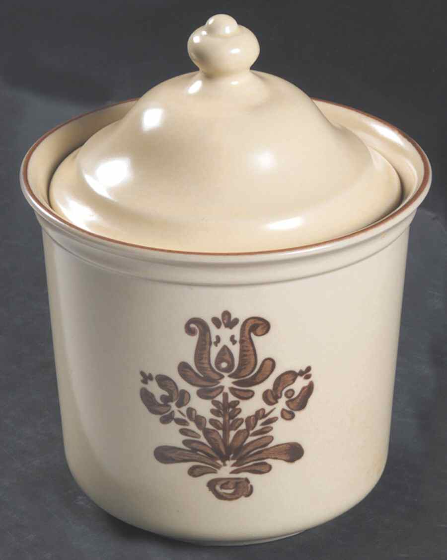 Village (Made in USA) Drip Jar w/Lid No Strainer by Pfaltzgraff-1