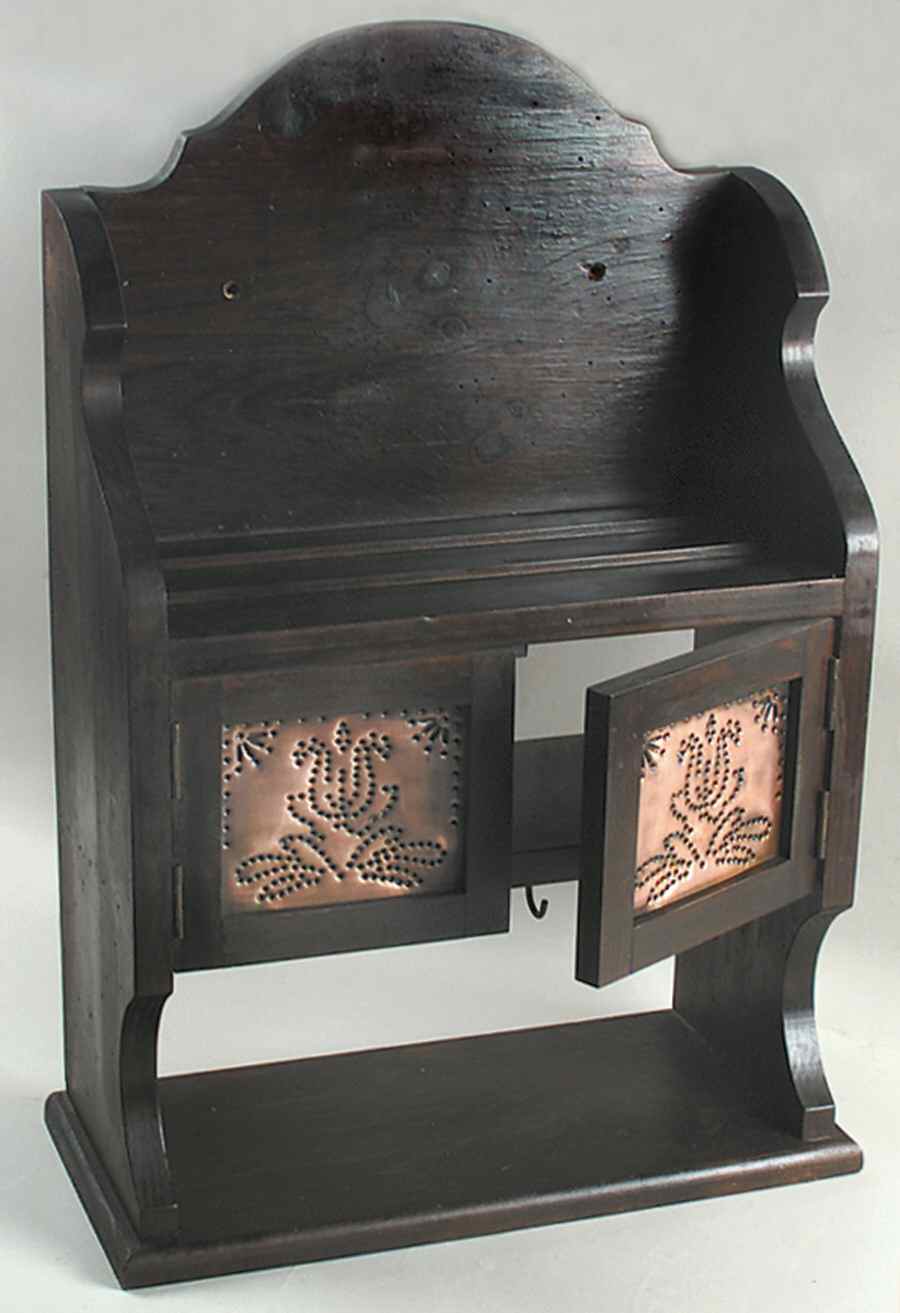 Village (Made in USA) Wood/Copper Stoneware Hutch by Pfaltzgraff-1