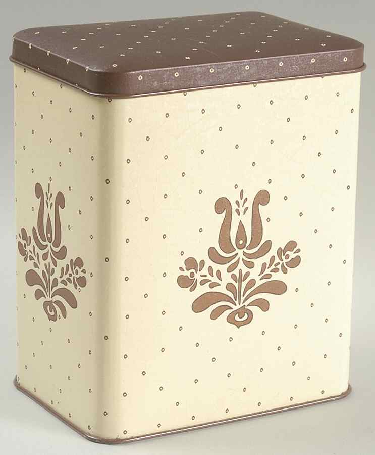 Village (Made in USA) 5 1/2" Nested Storage Tin with Hinged Lid by Pfaltzgraff-1